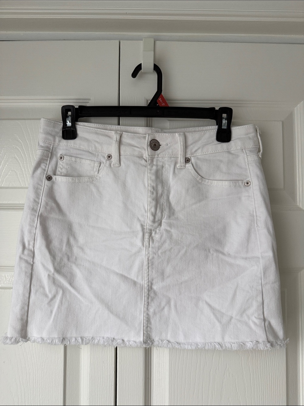 American Eagle Outfitters White Denim Mini Skirt